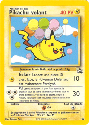 Carte Pokémon Pikachu volant 25 Promo Wizards