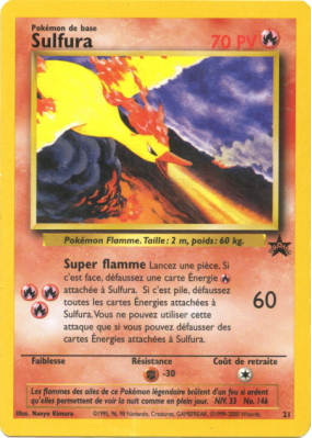 Carte Pokémon Sulfura 20/1 Promo Wizards