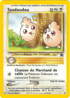 Carte Pokémon Toudoudou 36 Promo Wizards