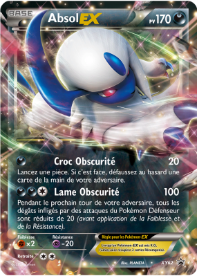 Carte Pokémon Absol-EX XY62 Promo XY