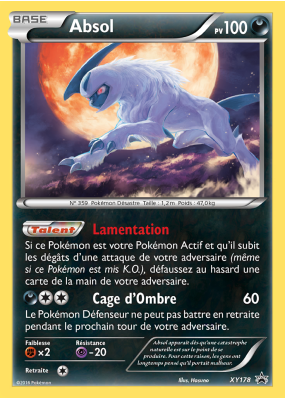 Carte Pokémon Absol XY178 Promo XY