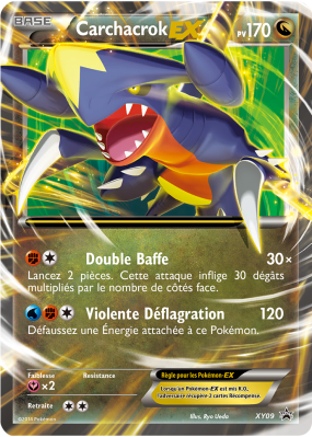 Carte Pokémon Carchacrok-EX XY09 Promo XY