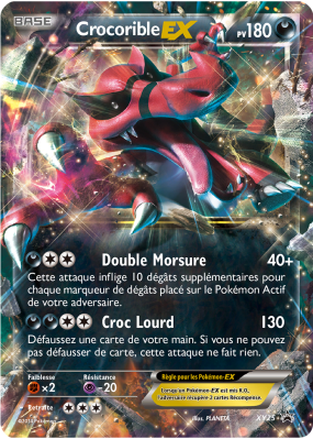 Carte Pokémon Crocorible-EX XY25 Promo XY