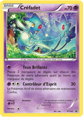 Carte Pokémon Créfadet XY142 Promo XY