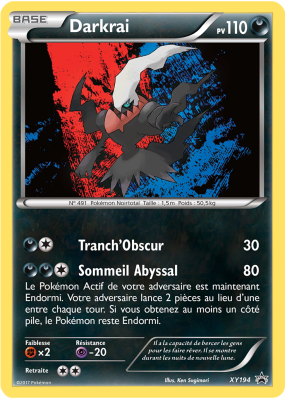 Carte Pokémon Darkrai XY194 Promo XY