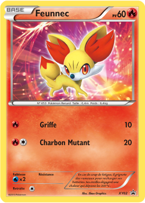 Carte Pokémon Feunnec XY02 Promo XY