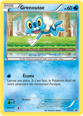 Carte Pokémon Grenousse XY138 Promo XY