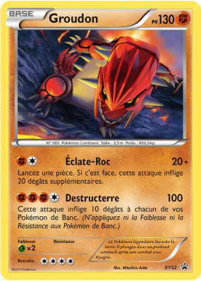 Carte Pokémon Groudon XY52 Promo XY