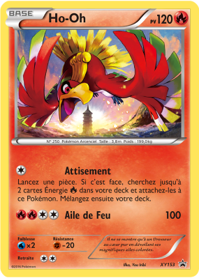 Carte Pokémon Ho-Oh XY153 Promo XY