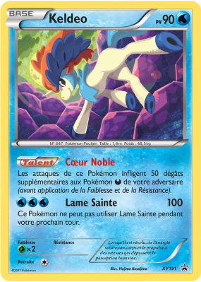 Carte Pokémon Keldeo XY191 Promo XY