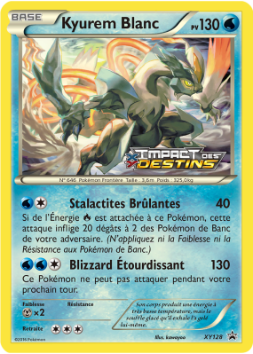 Carte Pokémon Kyurem Blanc XY128 Promo XY