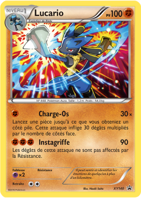 Carte Pokémon Lucario XY140 Promo XY