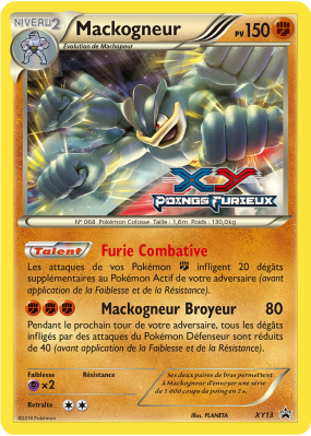 Carte Pokémon Mackogneur XY13 Promo XY