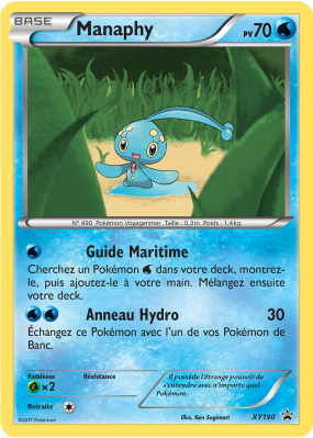 Carte Pokémon Manaphy XY190 Promo XY