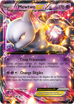 Carte Pokémon Mewtwo-EX XY107 Promo XY