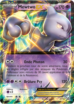 Carte Pokémon Mewtwo-EX XY183 Promo XY