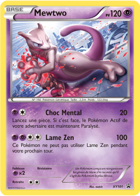 Carte Pokémon Mewtwo XY101 Promo XY