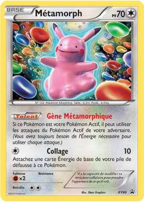 Carte Pokémon Métamorph XY40 Promo XY
