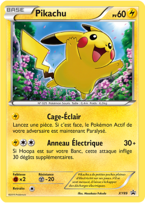 Carte Pokémon Pikachu XY89 Promo XY