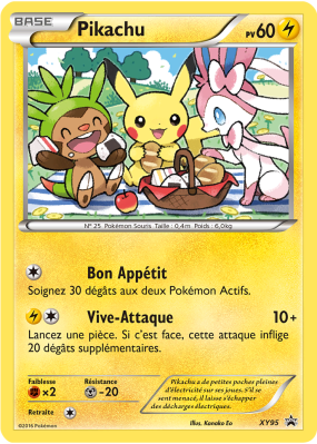 Carte Pokémon Pikachu XY95 Promo XY