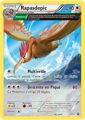 Carte Pokémon Rapasdepic XY57 Promo XY
