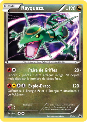 Carte Pokémon Rayquaza XY141 Promo XY