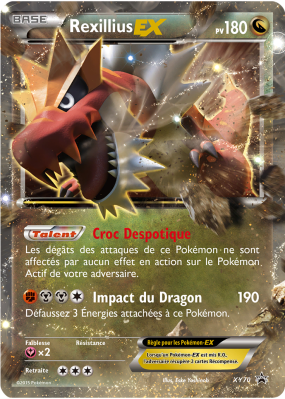 Carte Pokémon Rexillius-EX XY70 Promo XY