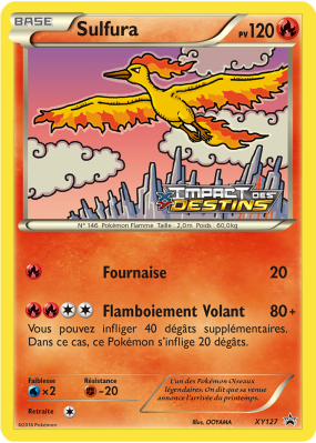 Carte Pokémon Sulfura XY127 Promo XY