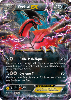 Carte Pokémon Yveltal-EX XY08 Promo XY