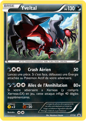 Carte Pokémon Yveltal XY32 Promo XY