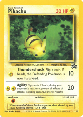 Carte Pokémon Pikachu 27 Promo Wizards
