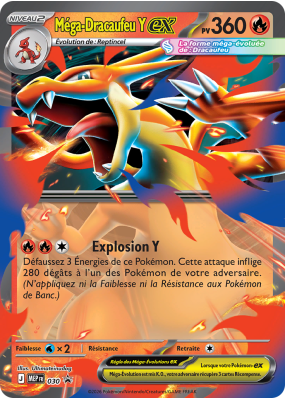 Carte Pokémon Méga-Dracaufeu Y-ex 30 Promo ME