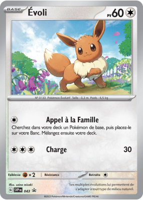 Carte Pokémon Évoli 43 Promo SV