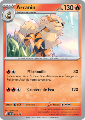 Carte Pokémon Arcanin 11 Promo SV