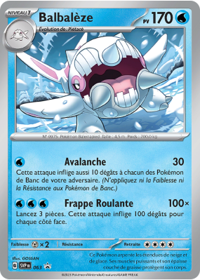Carte Pokémon Balbalèze 63 Promo SV