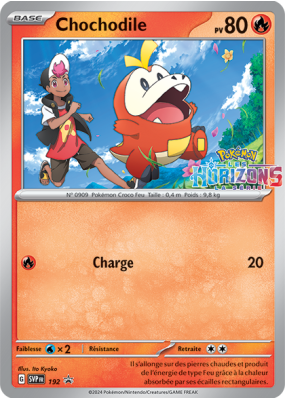 Carte Pokémon Chochodile 192 Promo SV