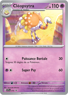 Carte Pokémon Cléopsytra 10 Promo SV