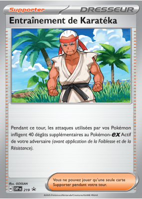 Carte Pokémon Entraînement de Karatéka 219 Promo SV