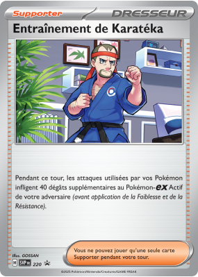 Carte Pokémon Entraînement de Karatéka 220 Promo SV