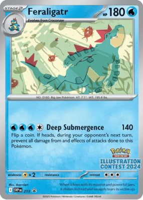Carte Pokémon Feraligatr 213 Promo SV