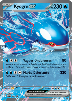 Carte Pokémon Kyogre-ex 178 Promo SV