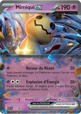 Carte Pokémon Mimiqui-ex 4 Promo SV