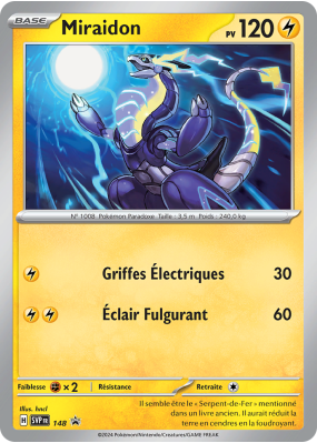 Carte Pokémon Miraidon 148 Promo SV