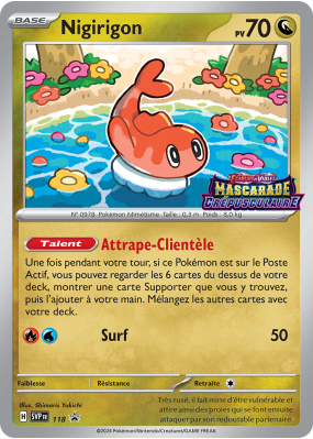 Carte Pokémon Nigirigon 118 Promo SV