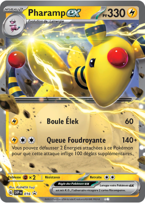 Carte Pokémon Pharamp-ex 16 Promo SV