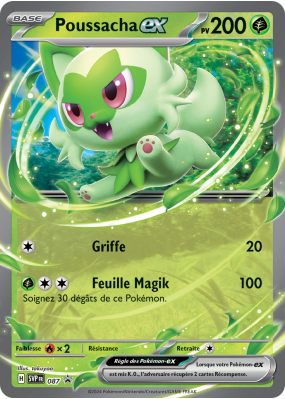 Carte Pokémon Poussacha-ex 87 Promo SV
