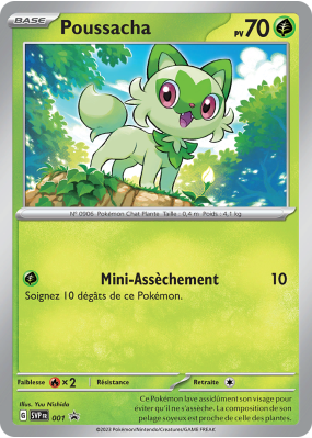 Carte Pokémon Poussacha 1 Promo SV