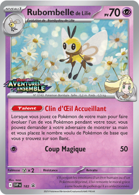 Carte Pokémon Rubombelle de Lilie 183 Promo SV