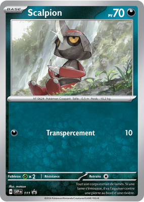 Carte Pokémon Scalpion 111 Promo SV