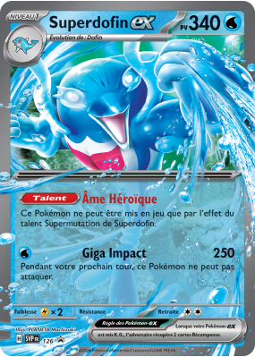 Carte Pokémon Superdofin-ex 126 Promo SV